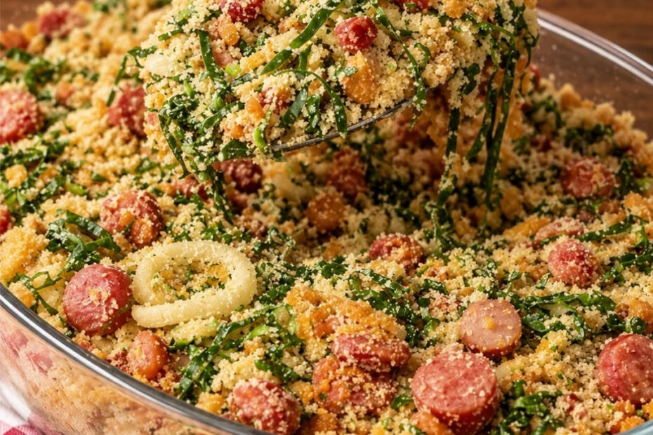 Farofa de couve: receita e 7 dicas de preparo Farofa de couve: receita e 7 dicas de preparo