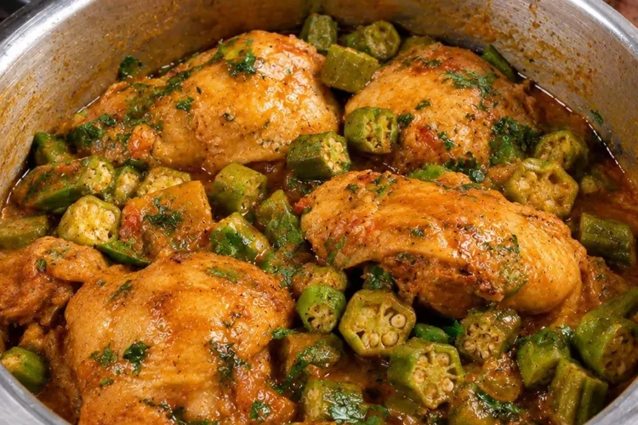 Frango com Quiabo na Panela de Pressão