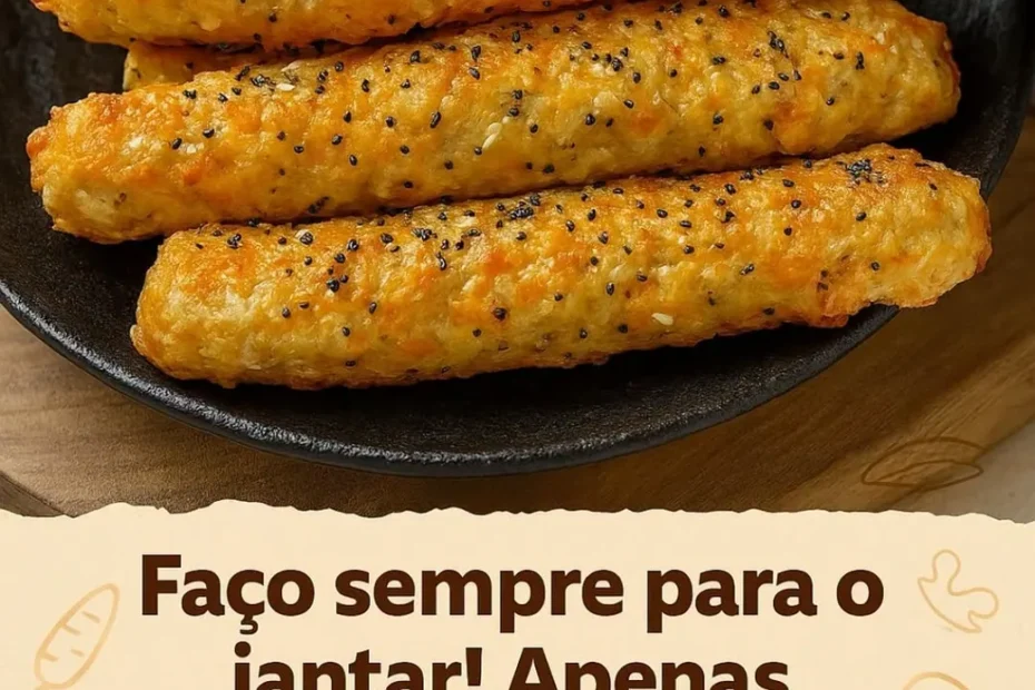 Jantar com Três Ingredientes de Cenoura e Queijo