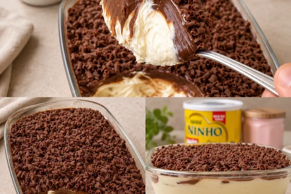 Mousse de Leite Ninho na Travessa