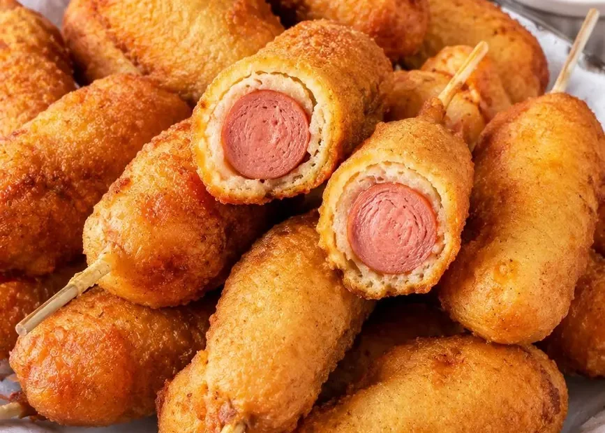 Tempurá de Salsicha Crocante e Sequinho Tempurá de Salsicha Crocante e Sequinho