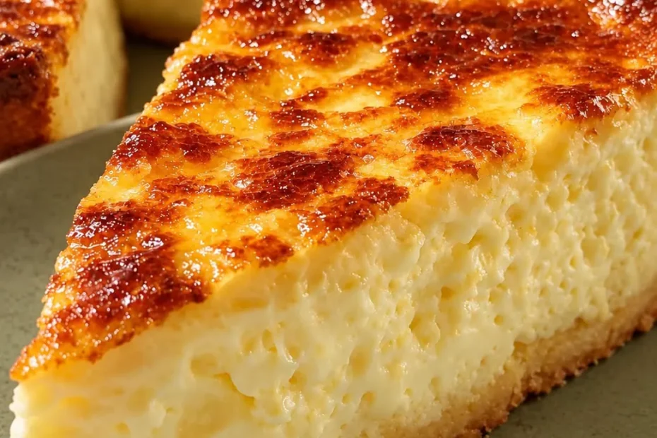 Torta de Queijo Cremosa e Douradinha de Forno